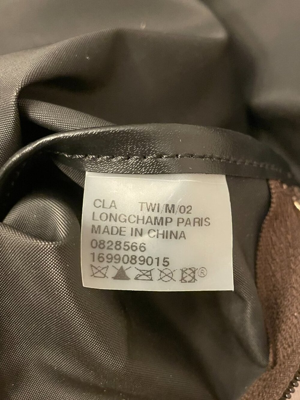 Longchamp Le Pliage Brown Original Backpack with Leather Flap and Snap - Picture 9 of 10